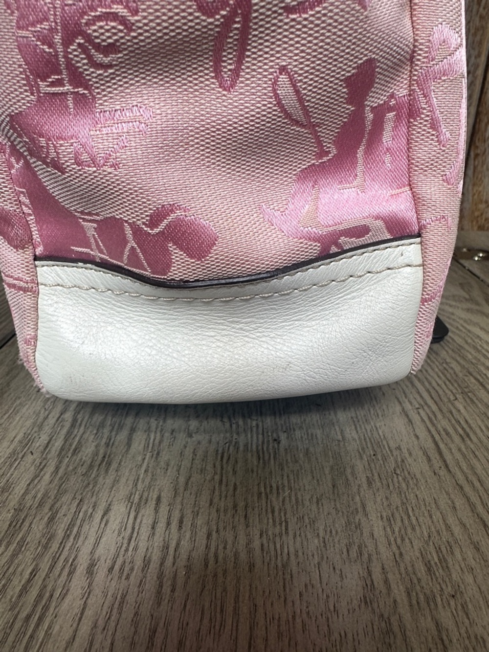 Coach Horse and Carriage Tote with Wallet Light Pink Canvas RARE & HARD TO FIND - Picture 7 of 15